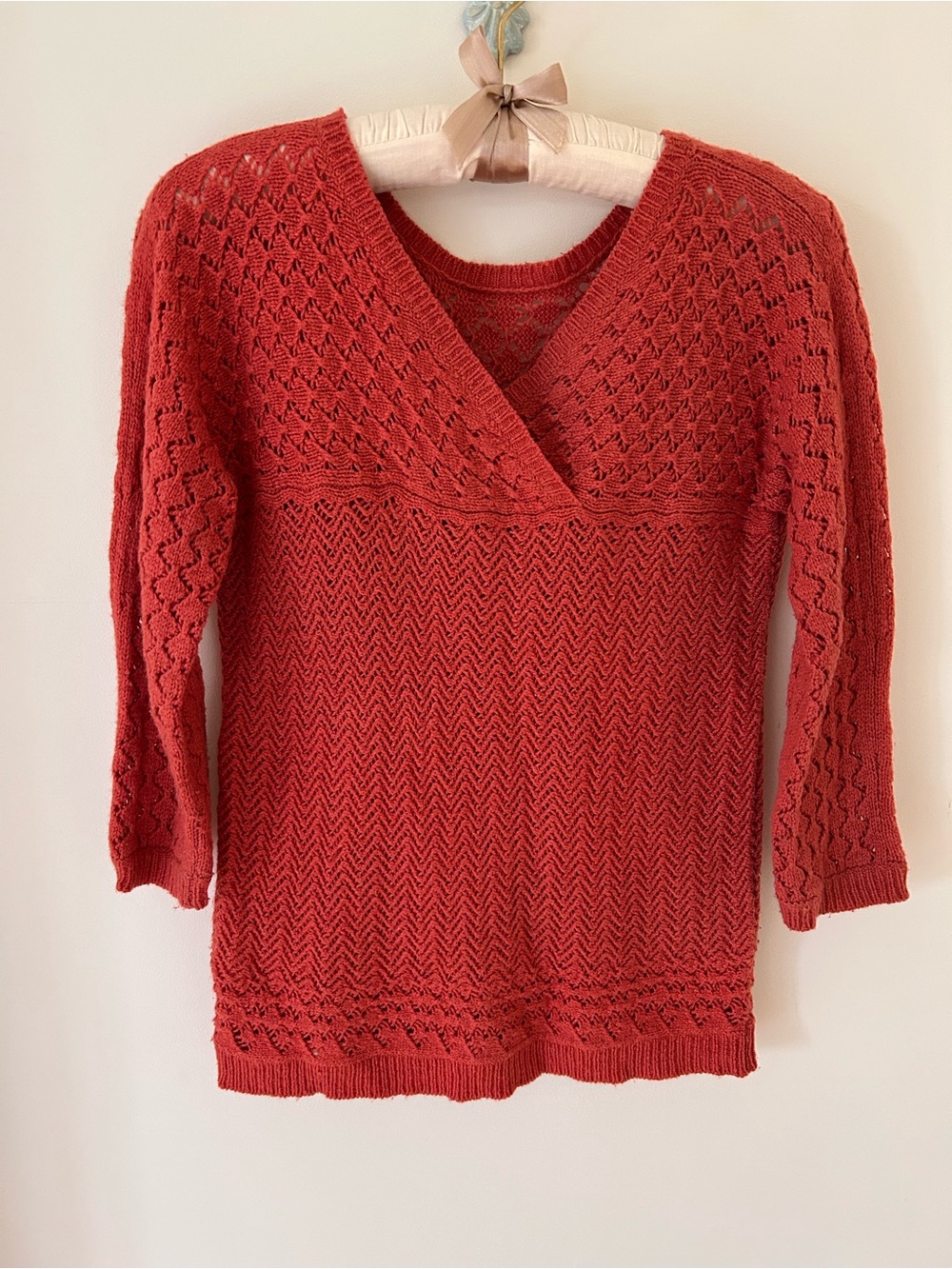 Anthropologie Burnt Orange Wool-Blend Knit Sweater
Size: Small
EUC